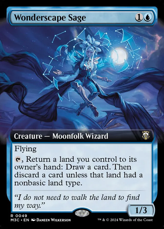 2024 Modern Horizons 3 Commander Wonderscape Sage rare #49 rare card image