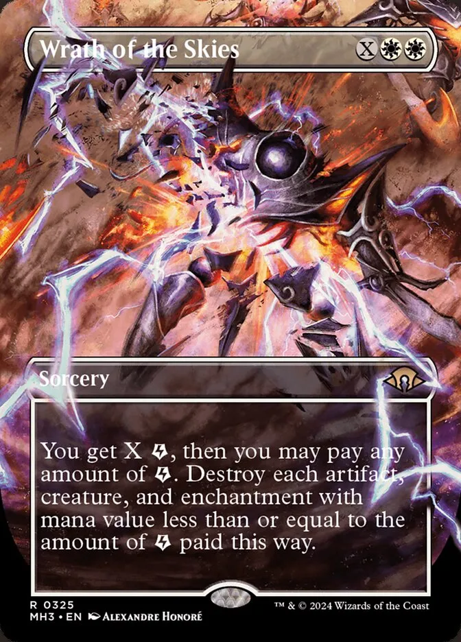 2024 Modern Horizons 3 Wrath of the Skies [Borderless Foil] rare #325 rare card image