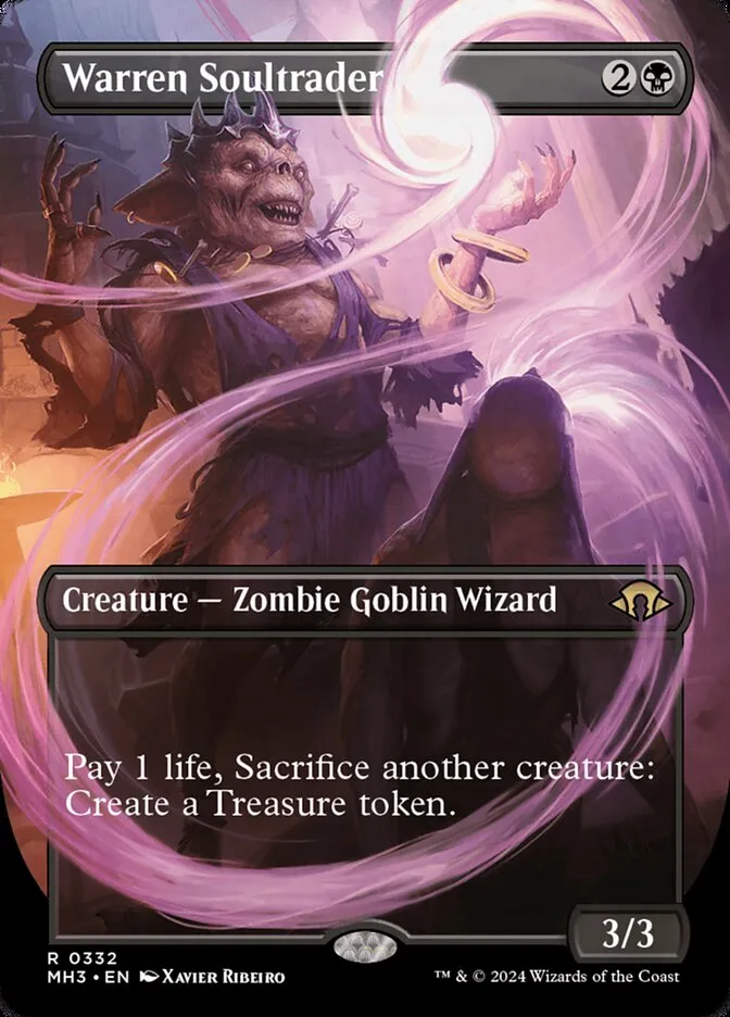 2024 Modern Horizons 3 Warren Soultrader [Borderless Foil] rare #332 rare card image