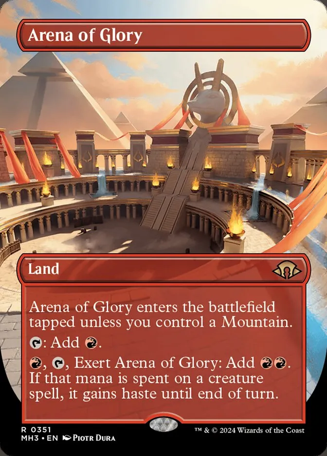 2024 Modern Horizons 3 Arena of Glory [Borderless Foil] rare #351 rare card image