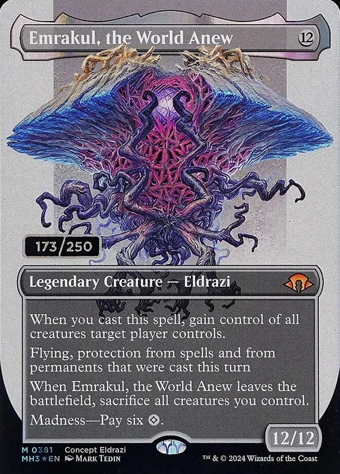 2024 Modern Horizons 3 Emrakul, the World Anew mythic #381z mythic card image