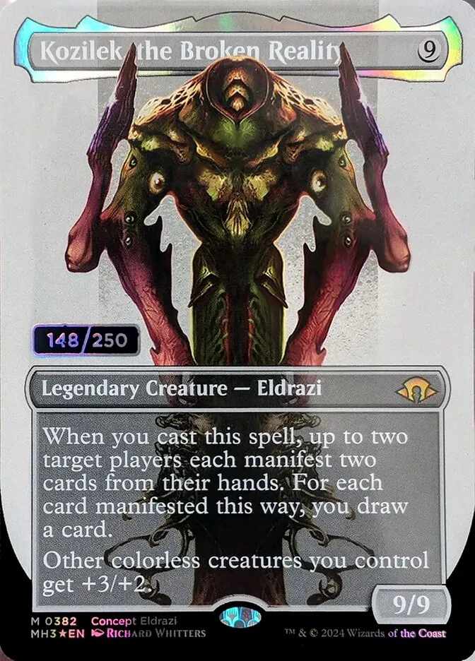 2024 Modern Horizons 3 Kozilek, the Broken Reality #382z mythic card image