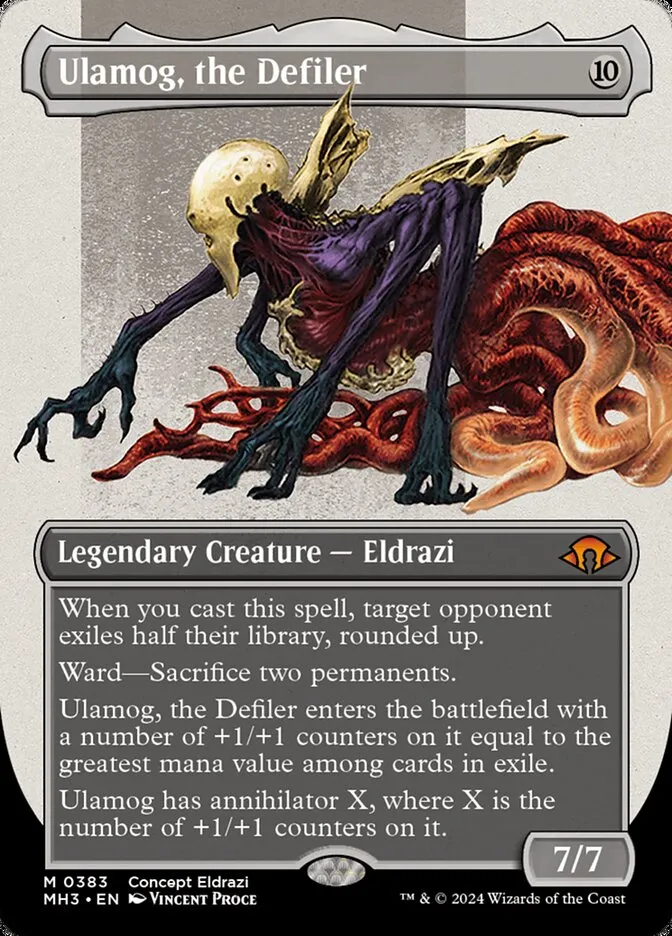 2024 Modern Horizons 3 Ulamog, the Defiler [Serialized] mythic #383 mythic card image