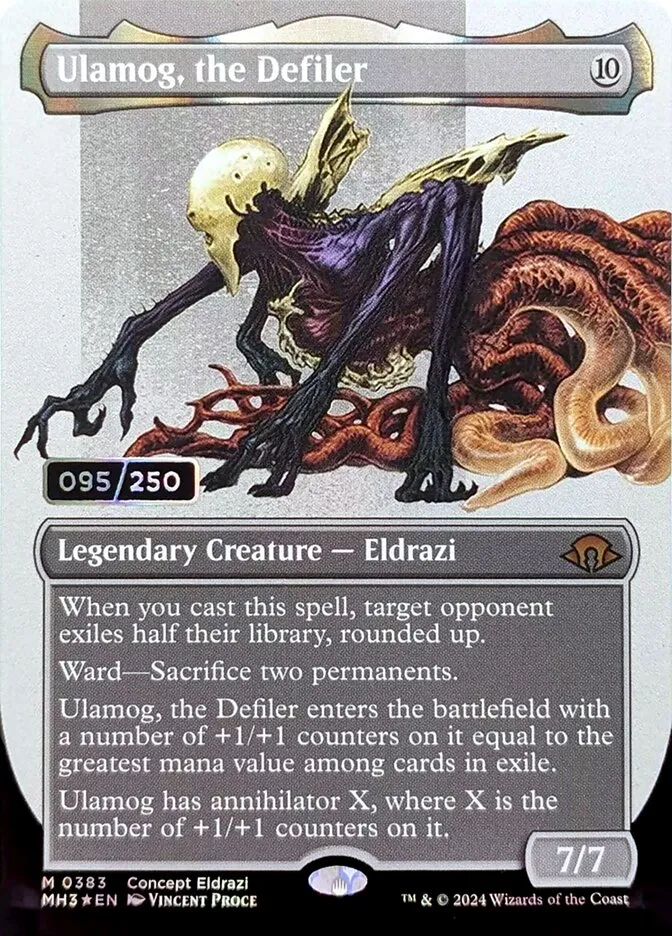 2024 Modern Horizons 3 Ulamog, the Defiler #383z mythic card image