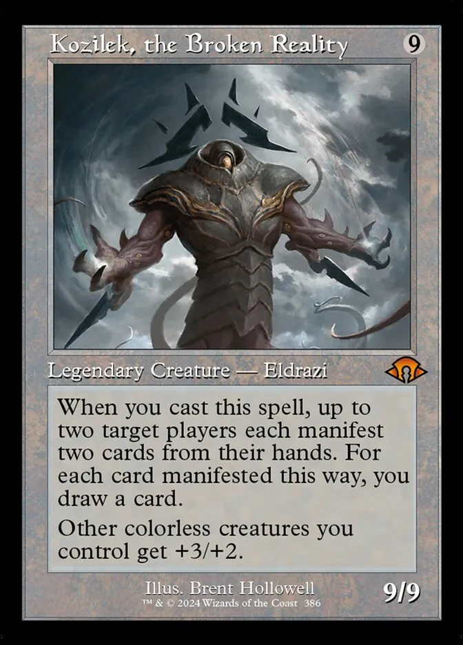 2024 Modern Horizons 3 Kozilek, the Broken Reality #386 mythic card image