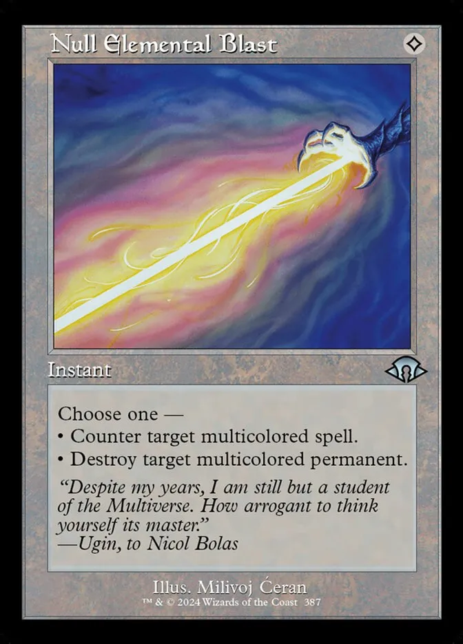 2024 Modern Horizons 3 Null Elemental Blast uncommon #387 uncommon card image