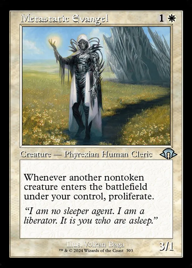 2024 Modern Horizons 3 Metastatic Evangel #393 uncommon card image