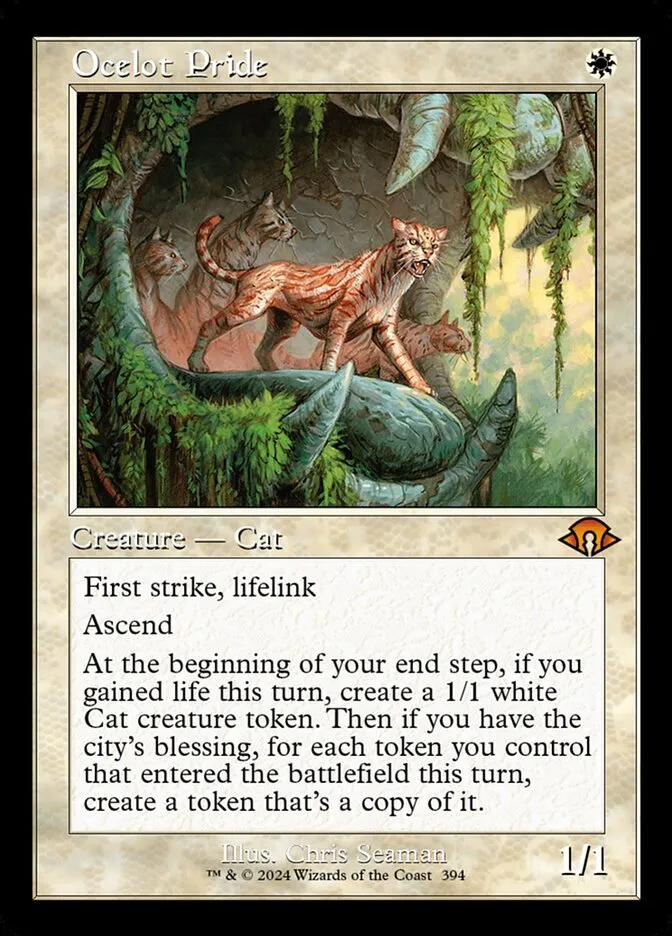 2024 Modern Horizons 3 Ocelot Pride #394 mythic card image