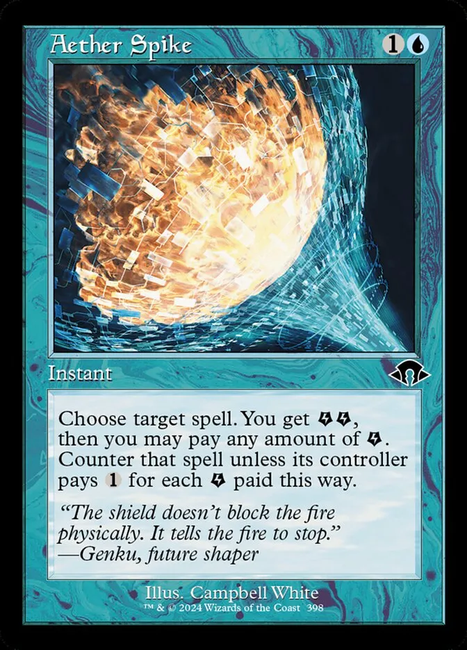 2024 Modern Horizons 3 Aether Spike common #398 common card image