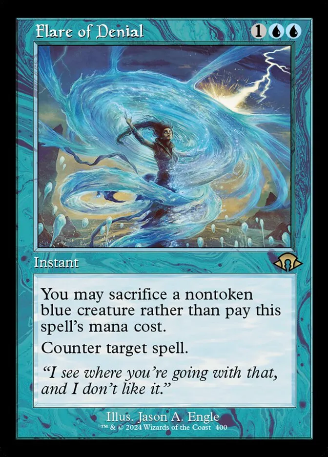 2024 Modern Horizons 3 Flare of Denial #400 rare card image