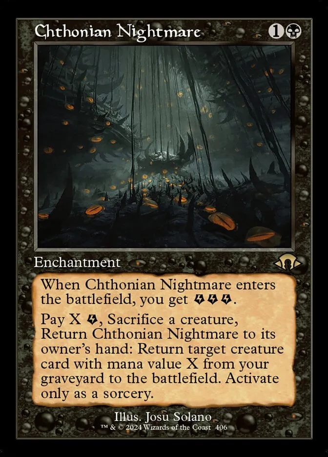 2024 Modern Horizons 3 Chthonian Nightmare #406 rare card image