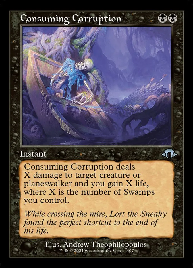 2024 Modern Horizons 3 Consuming Corruption #407 uncommon card image