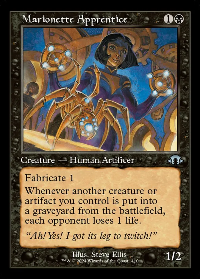 2024 Modern Horizons 3 Marionette Apprentice uncommon #410 uncommon card image