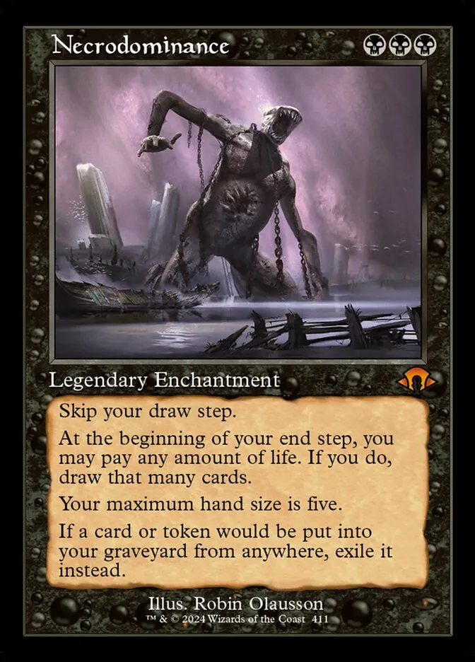2024 Modern Horizons 3 Necrodominance #411 mythic card image