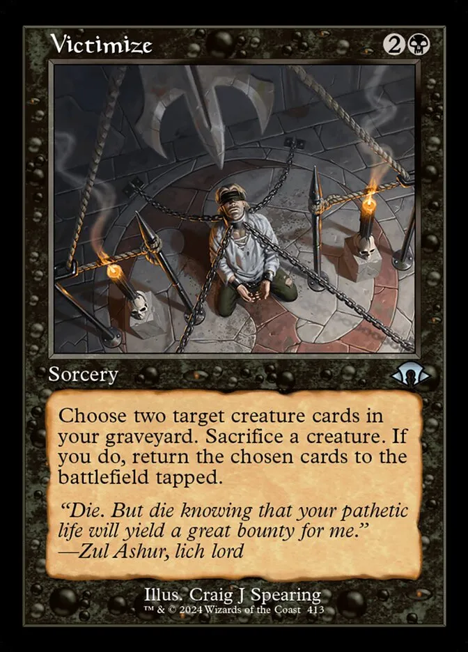 2024 Modern Horizons 3 Victimize #413 uncommon card image