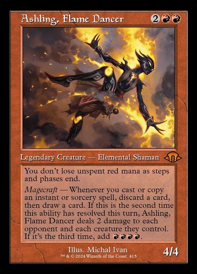 2024 Modern Horizons 3 Ashling, Flame Dancer #415 mythic card image