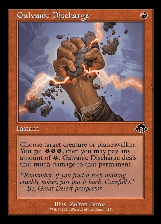 2024 Modern Horizons 3 Galvanic Discharge #417 common card image