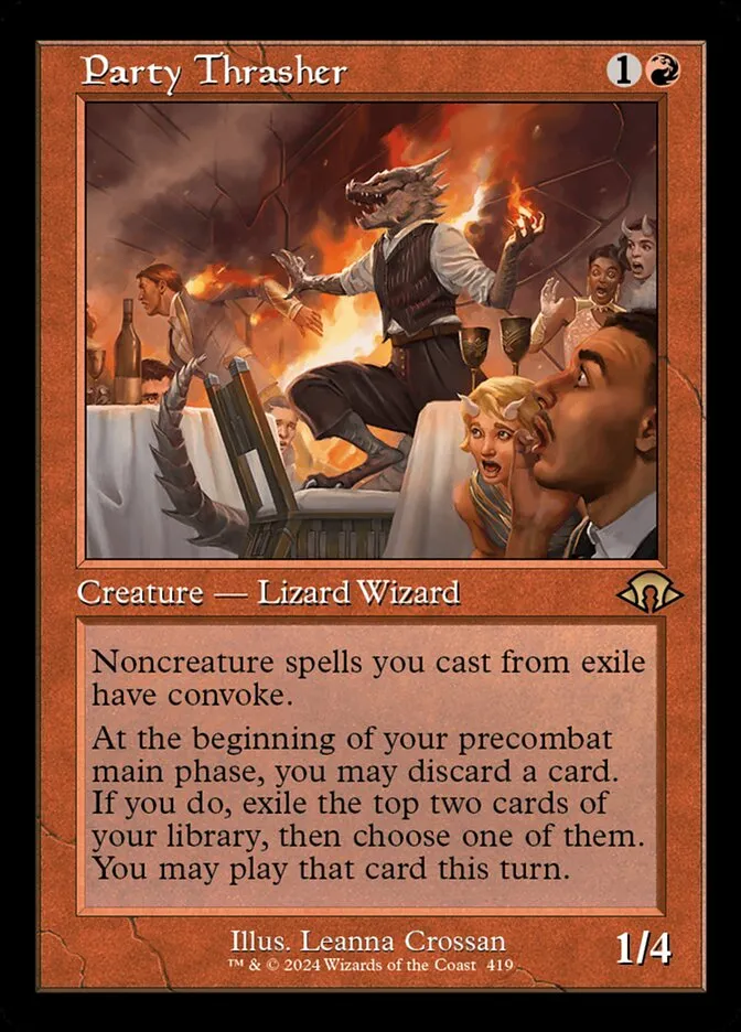 2024 Modern Horizons 3 Party Thrasher #419 rare card image