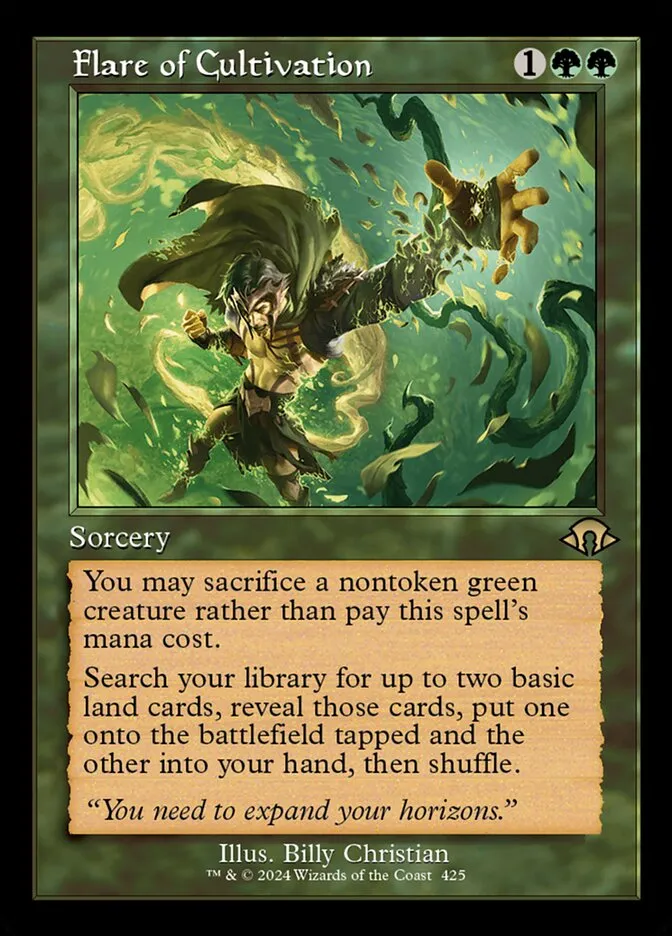 2024 Modern Horizons 3 Flare of Cultivation #425 rare card image