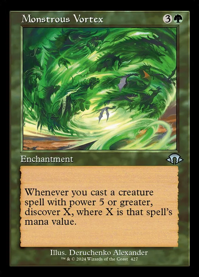 2024 Modern Horizons 3 Monstrous Vortex #427 uncommon card image