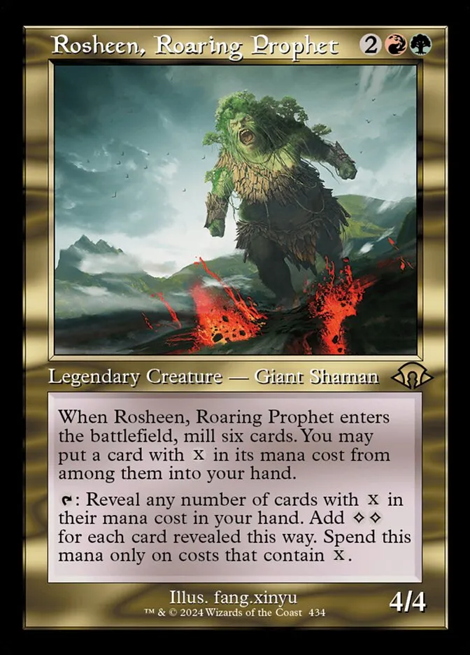 2024 Modern Horizons 3 Rosheen, Roaring Prophet #434 rare card image