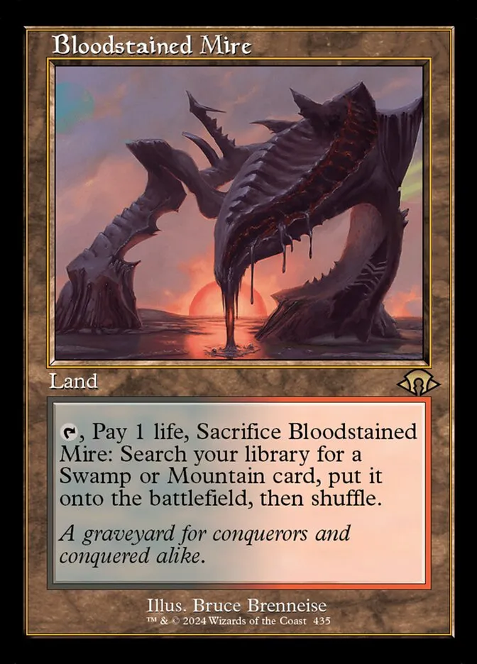 2024 Modern Horizons 3 Bloodstained Mire #435 rare card image