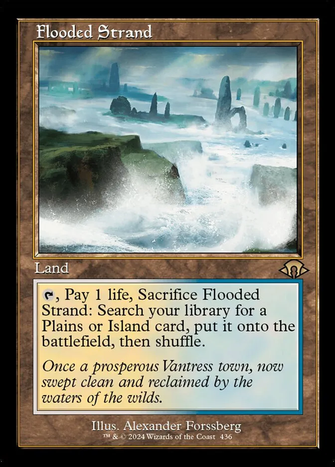 2024 Modern Horizons 3 Flooded Strand #436 rare card image
