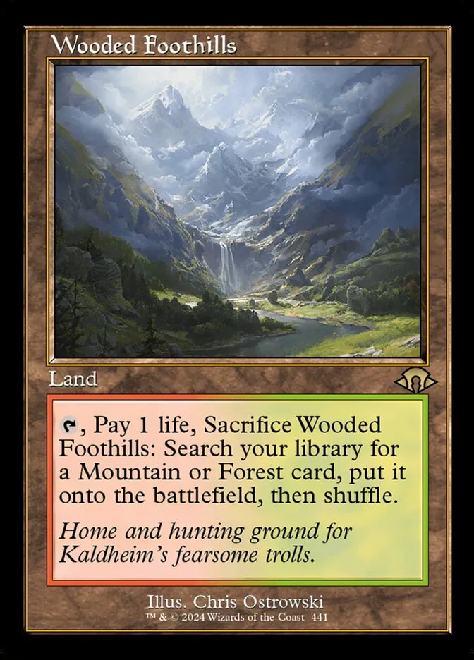 2024 Modern Horizons 3 Wooded Foothills #441 rare card image