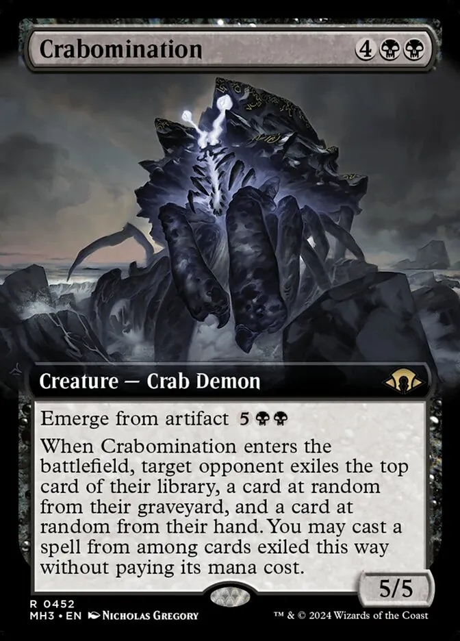 2024 Modern Horizons 3 Crabomination #452 rare card image