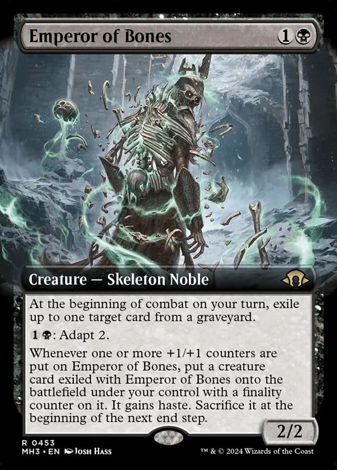 2024 Modern Horizons 3 Emperor of Bones #453 rare card image