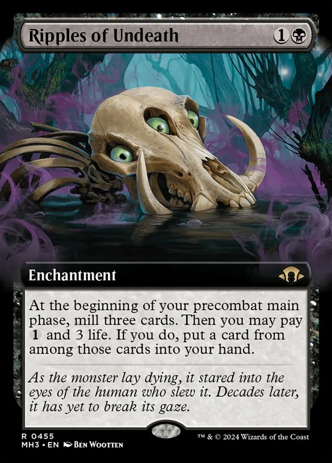2024 Modern Horizons 3 Ripples of Undeath #455 rare card image