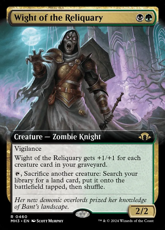 2024 Modern Horizons 3 Wight of the Reliquary #460 rare card image