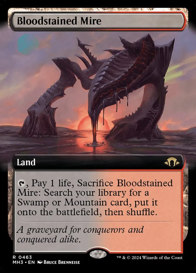 2024 Modern Horizons 3 Bloodstained Mire #463 rare card image