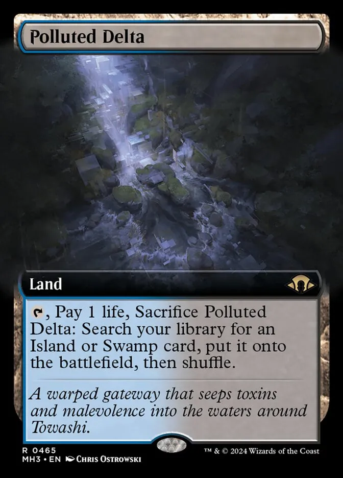 2024 Modern Horizons 3 Polluted Delta #465 rare card image