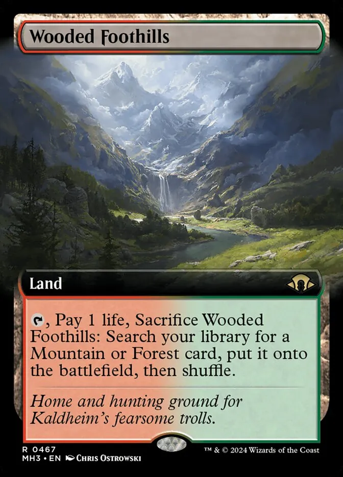 2024 Modern Horizons 3 Wooded Foothills #467 rare card image