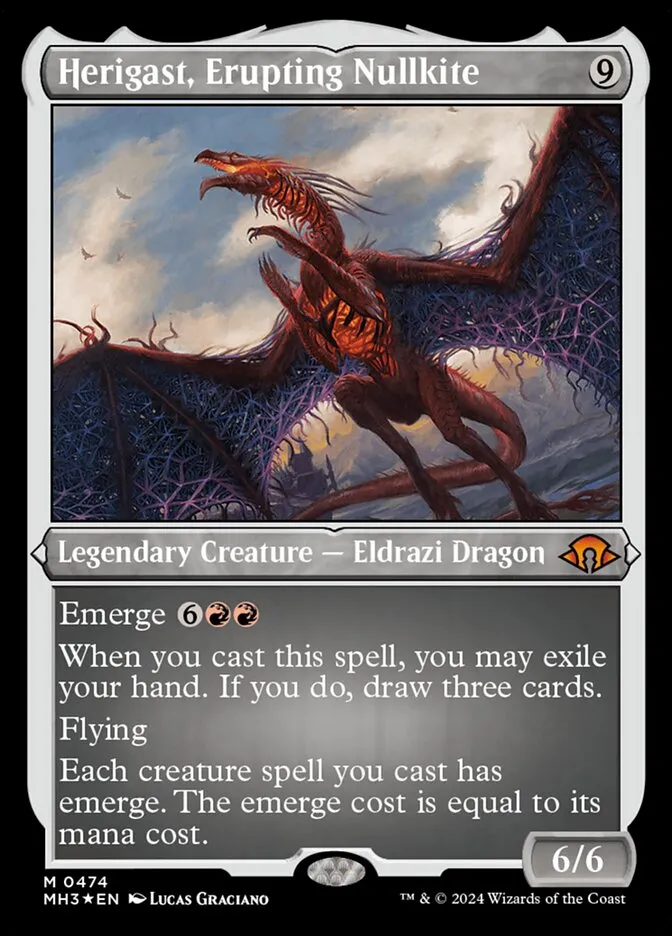 2024 Modern Horizons 3 Herigast, Erupting Nullkite #474 mythic card image