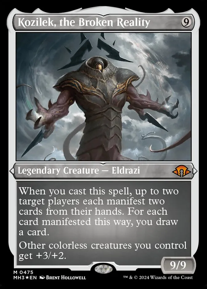 2024 Modern Horizons 3 Kozilek, the Broken Reality #475 mythic card image