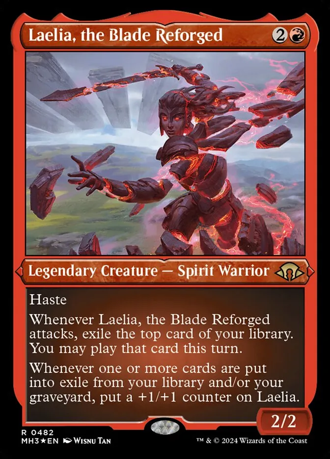 2024 Modern Horizons 3 Laelia, the Blade Reforged #482 rare card image