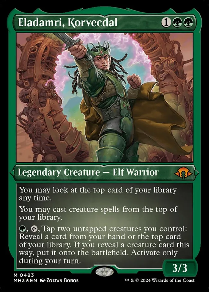 2024 Modern Horizons 3 Eladamri, Korvecdal #483 mythic card image