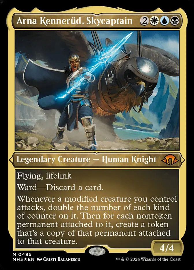 2024 Modern Horizons 3 Arna Kennerüd, Skycaptain #485 mythic card image