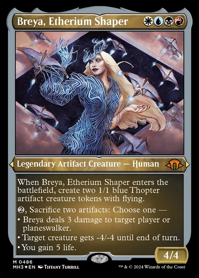 2024 Modern Horizons 3 Breya, Etherium Shaper #486 mythic card image