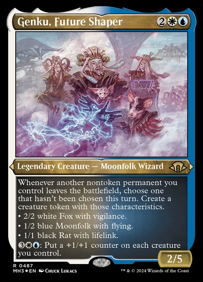 2024 Modern Horizons 3 Genku, Future Shaper #487 rare card image
