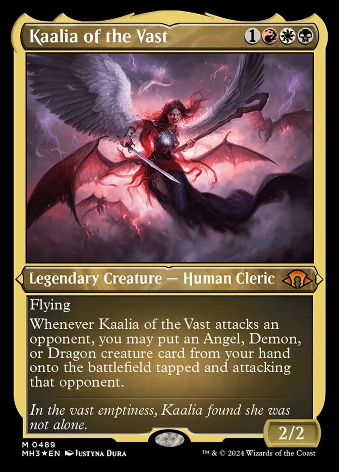 2024 Modern Horizons 3 Kaalia of the Vast #489 mythic card image