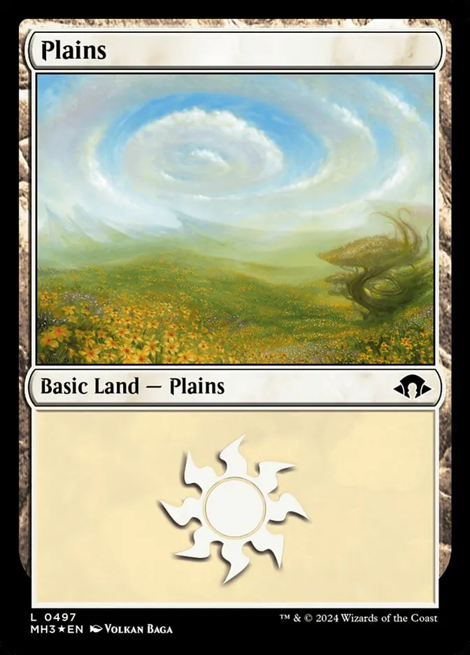 2024 Modern Horizons 3 Plains common #497 common card image