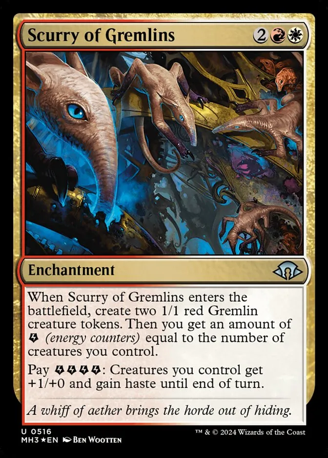 2024 Modern Horizons 3 Scurry of Gremlins #516 uncommon card image