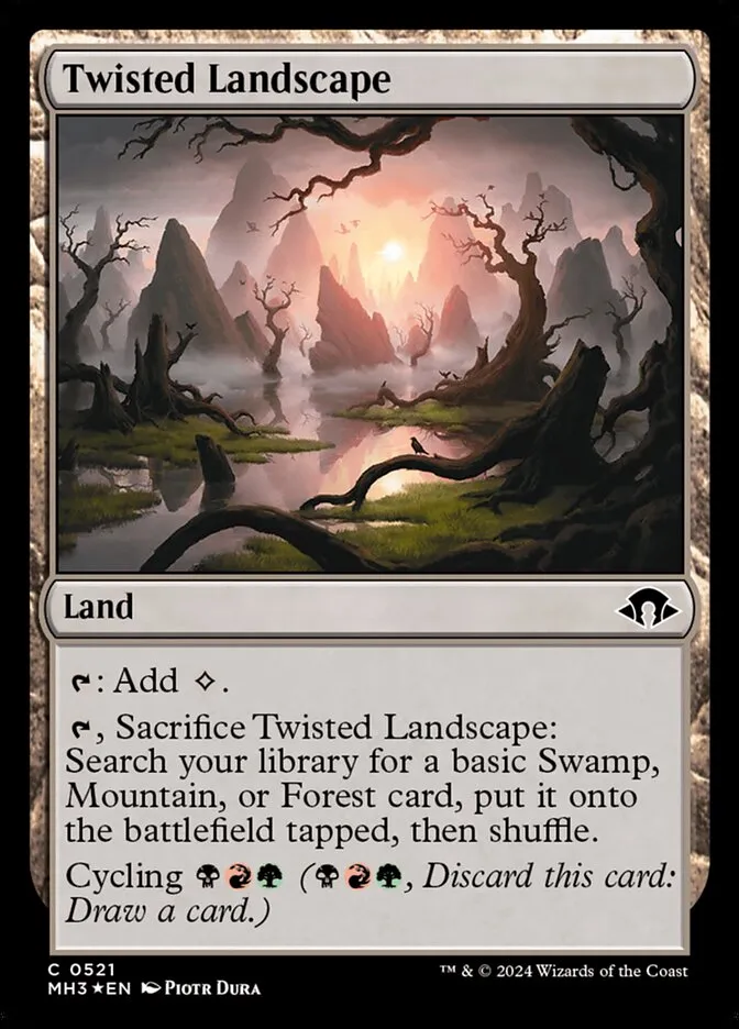 2024 Modern Horizons 3 Twisted Landscape #521 common card image