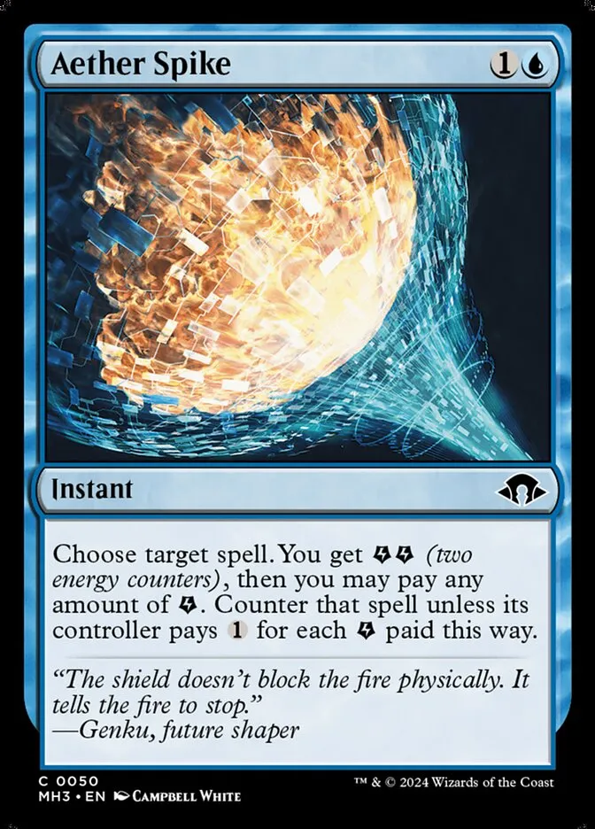 2024 Modern Horizons 3 Aether Spike [Foil] common #50 common card image
