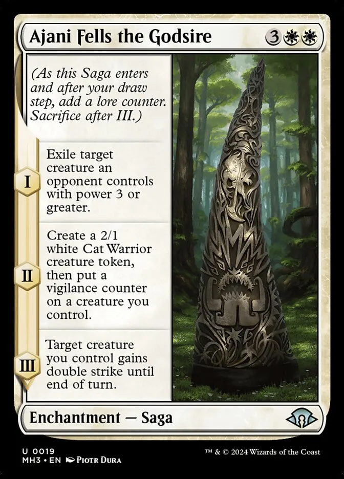 2024 Modern Horizons 3 Ajani Fells the Godsire uncommon #19 uncommon card image