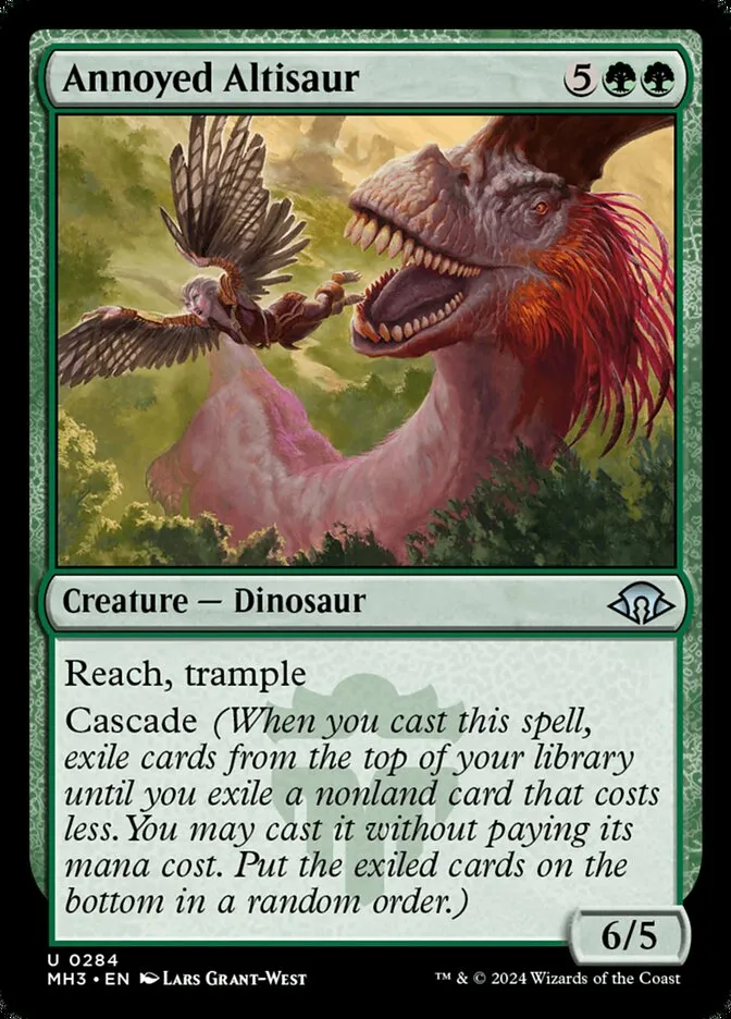 2024 Modern Horizons 3 Annoyed Altisaur #284 uncommon card image
