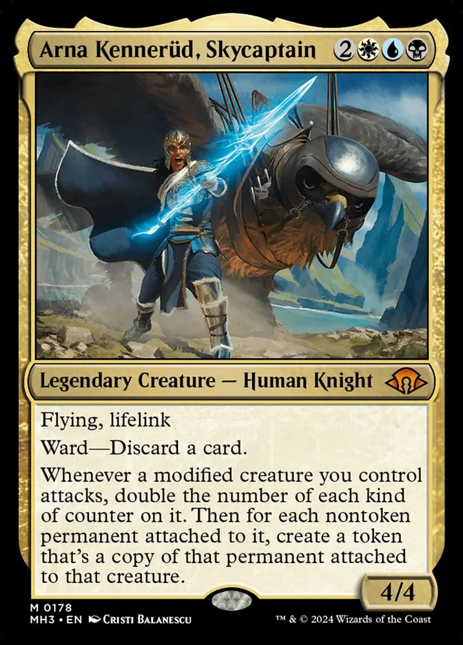 2024 Modern Horizons 3 Arna Kennerüd, Skycaptain #178 mythic card image